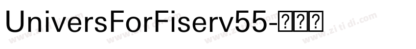 UniversForFiserv55字体转换