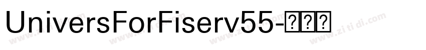 UniversForFiserv55字体转换