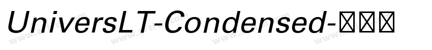 UniversLT-Condensed字体转换