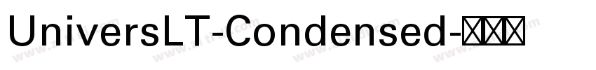 UniversLT-Condensed字体转换