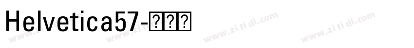 Helvetica57字体转换