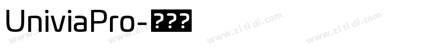 UniviaPro字体转换