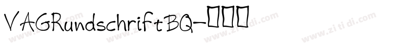 VAGRundschriftBQ字体转换