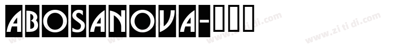 ABosaNova字体转换