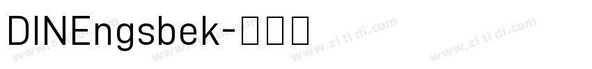 DINEngsbek字体转换