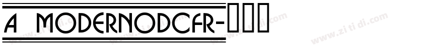 a_ModernoDcFr字体转换