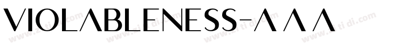 violableness字体转换