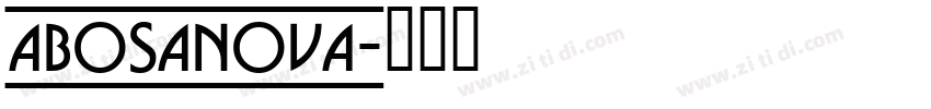 ABosaNova字体转换