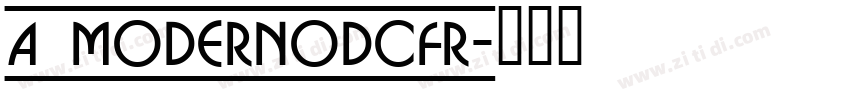 a_ModernoDcFr字体转换