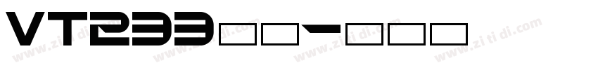 vt233字体字体转换