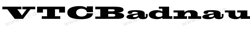 VTCBadnausea字体转换 VTCBadnausea字体转换
