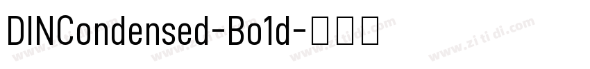 DINCondensed-Bo1d字体转换