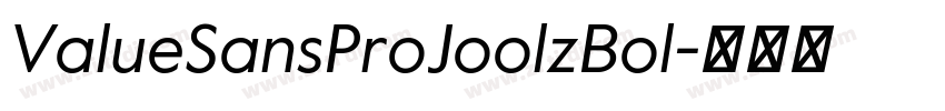 ValueSansProJoolzBol字体转换