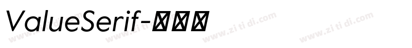 ValueSerif字体转换