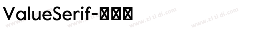 ValueSerif字体转换