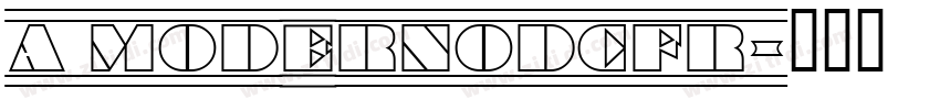 a_ModernoDcFr字体转换