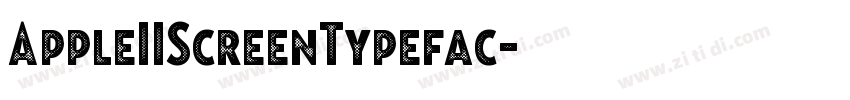 AppleIIScreenTypefac字体转换