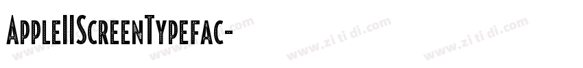 AppleIIScreenTypefac字体转换