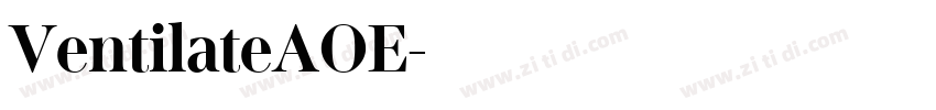 VentilateAOE字体转换