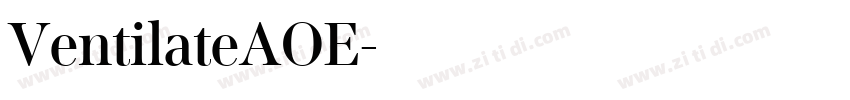 VentilateAOE字体转换