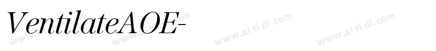 VentilateAOE字体转换