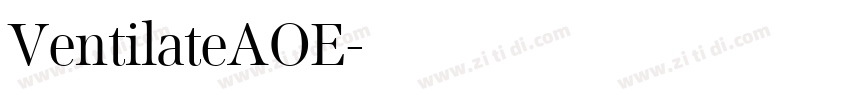 VentilateAOE字体转换