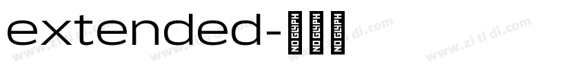 extended字体转换