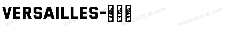 Versailles字体转换