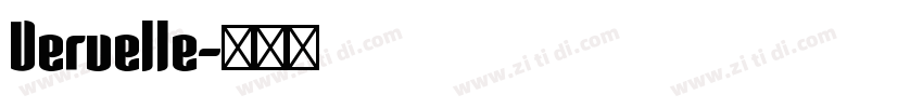 Vervelle字体转换