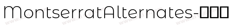 MontserratAlternates字体转换