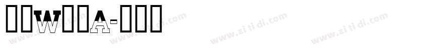 方正w筑紫A字体转换