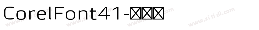 CorelFont41字体转换