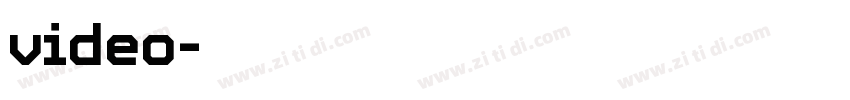video字体转换