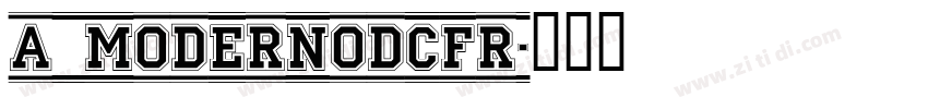 a_ModernoDcFr字体转换