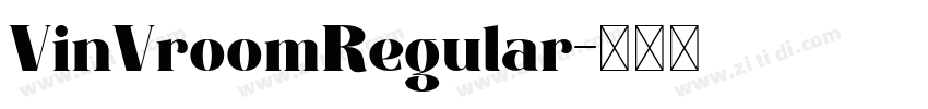 VinVroomRegular字体转换