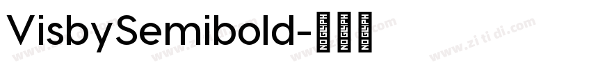 VisbySemibold字体转换