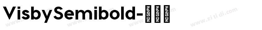 VisbySemibold字体转换
