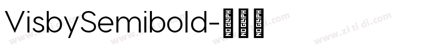 VisbySemibold字体转换