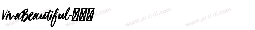 VivaBeautiful字体转换