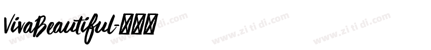 VivaBeautiful字体转换