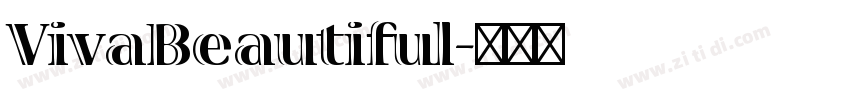 VivaBeautiful字体转换