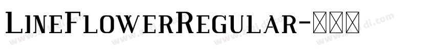 LineFlowerRegular字体转换