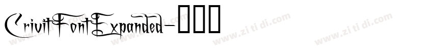 CrivitFontExpanded字体转换 CrivitFontExpanded字体转换