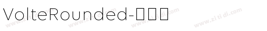 VolteRounded字体转换
