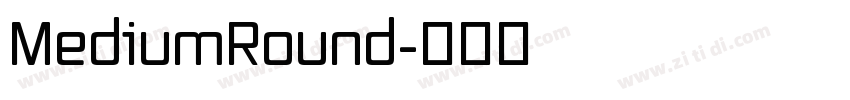MediumRound字体转换