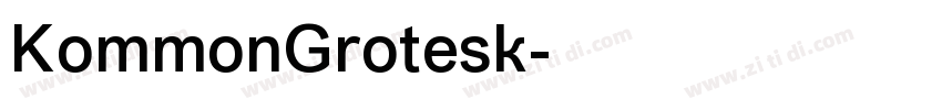 KommonGrotesk字体转换