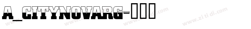 a_CityNovaRg字体转换