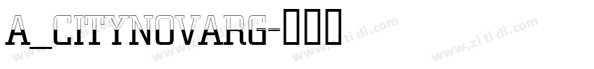 a_CityNovaRg字体转换