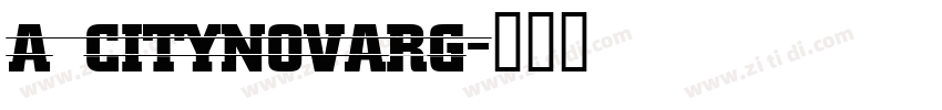 a_CityNovaRg字体转换