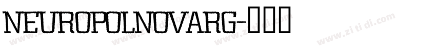NeuropolNovaRg字体转换